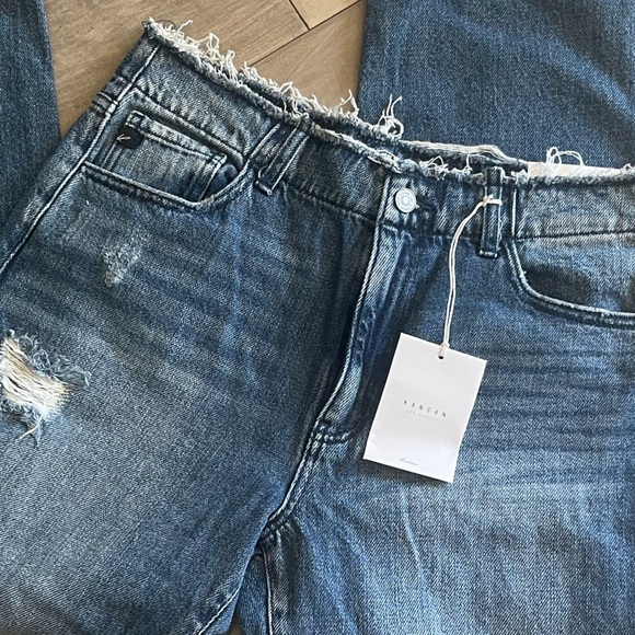 New KanCan Blue Distressed Jeans - Picture 2 of 6